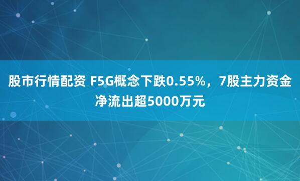 股市行情配资 F5G概念下跌0.55%，7股主力资金净流出超5000万元